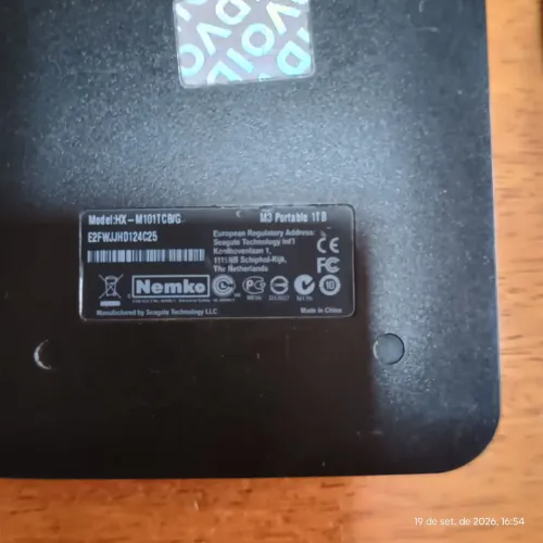 HD externo Samsung 1TB+cabo de conexão