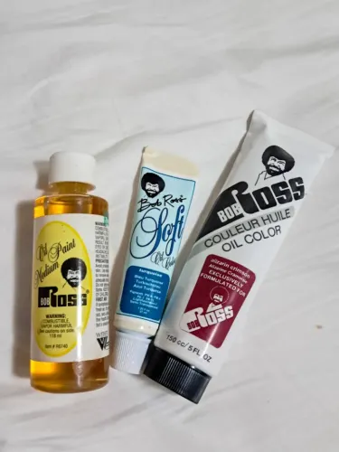 KIT BOB ROSS  - tintas e medium 