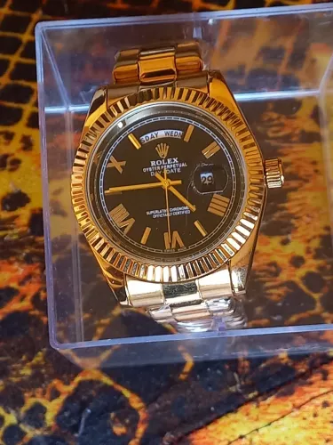 RELÓGIO DA MARCA ROLEX DOURADO SEGUNDA LINHA SÓ RS 180 REAIS