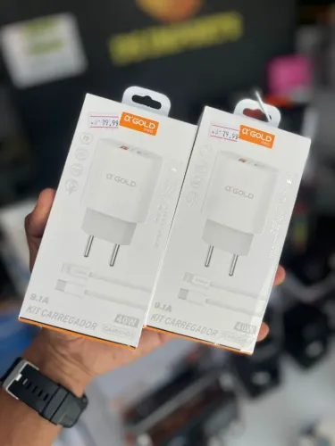 Carregador iPhone 12w cabo e fonte 