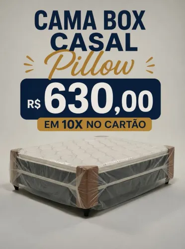 Cama Box casal pillow, Fazemos entrega