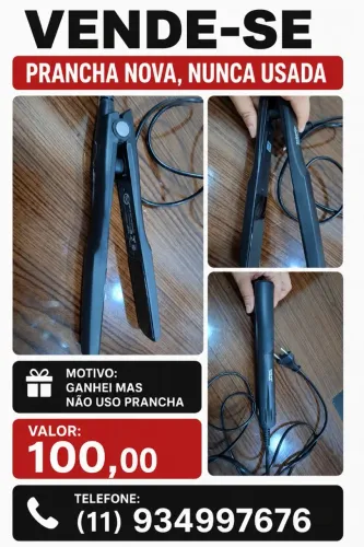 Prancha Taiff cerâmica nova 
