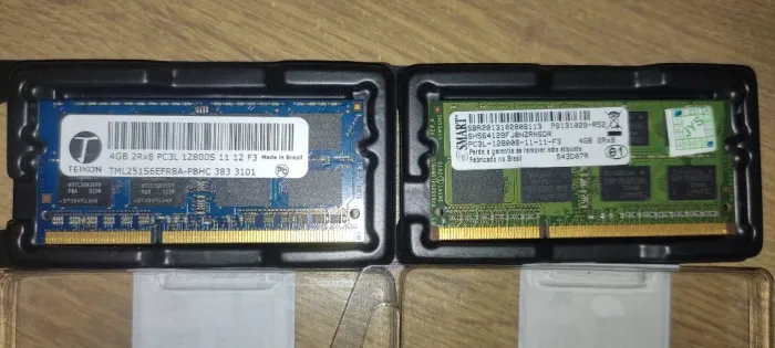 Par de memória RAM DDR3L 4GB PC3L 12800S