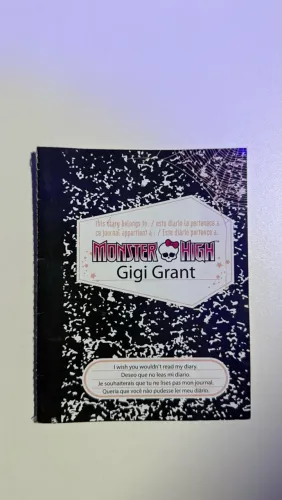 Diário Gigi 13 Wishes Monster High