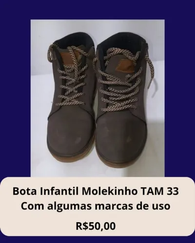 Botinha infantil molekinho menino