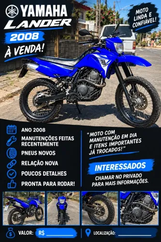 Yamaha XTZ 250 Lander 249cc/lander Blueflex 2008