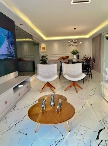 Apartamento decorado frente mar em Balneário Camboriu