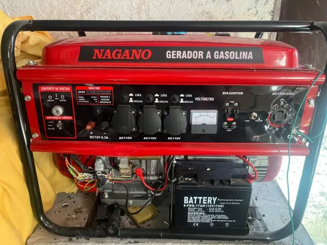 Gerador Nagano NG8100E 8kVA Partida Eletrica - usado 2 vezes
