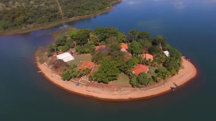 Chacára Ilha no lago de São Simão