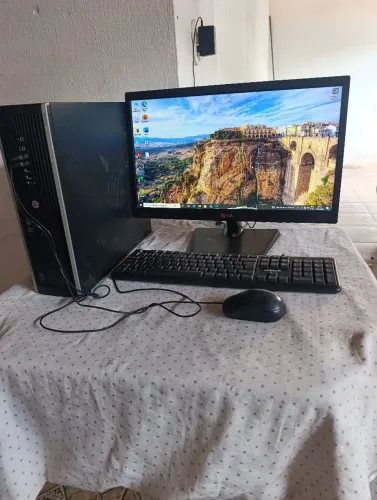 PC COMPLETO HP CORE i5 + MONITOR LG | PRONTO PARA USO!