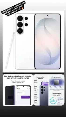 SAMSUNG S26 ULTRA BRANCO LACRADO