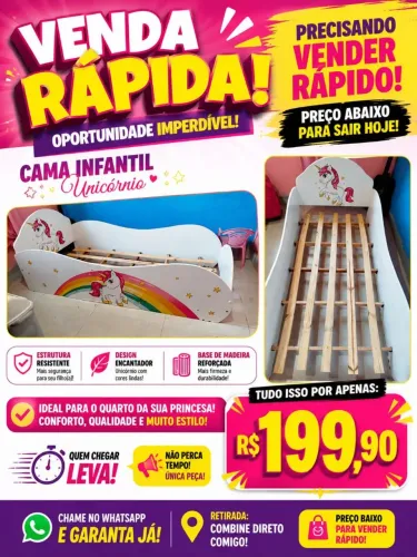 Cama infantil Solteiro