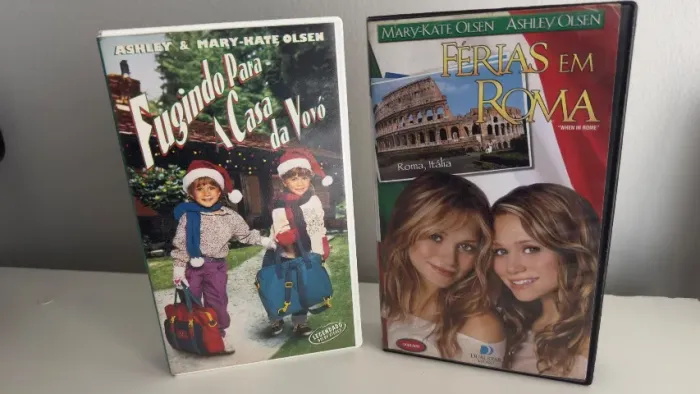 Vhs Fugindo para casa da vovó e Férias em Roma
