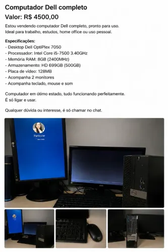 Desktop Dell i5 core