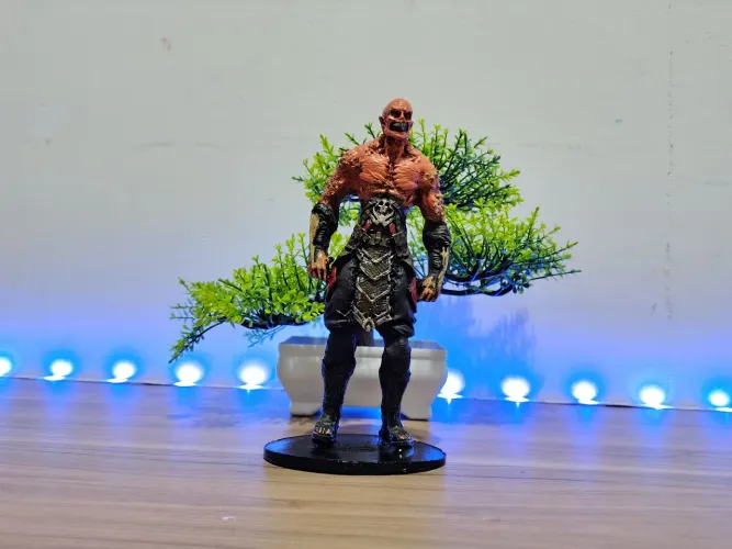 BONECO BARAKA MORTAL KOMBAT COLECIONAVEL EM RESINA 