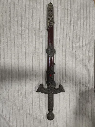 Espada tipo templária 60cm decoração