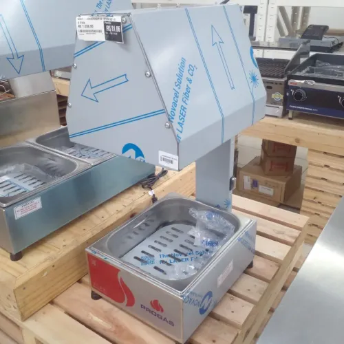 CONSERVADOR INDUSTRIAL DE FRITURAS COM 1 CUBA, EM INOX, NOVO, PROMOÇÃO!!!