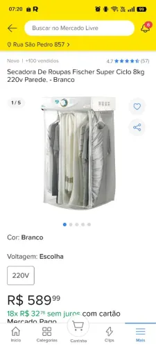 Secadora de roupa