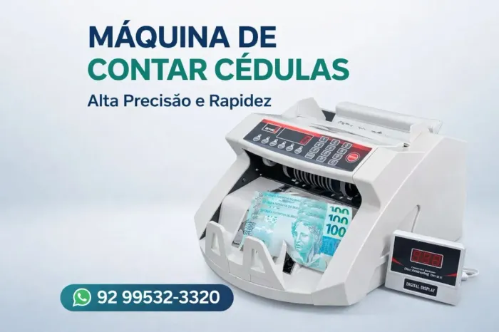 Máquina de Contar Dinheiro | Rápida e Precisa