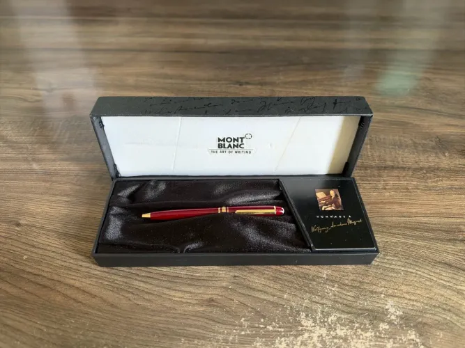Caneta Montblanc Mozart Bordô Caixa Original (usado)