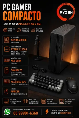 Pc gamer ryzen 3 2200G