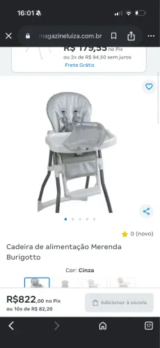 Cadeirão para alimentação 