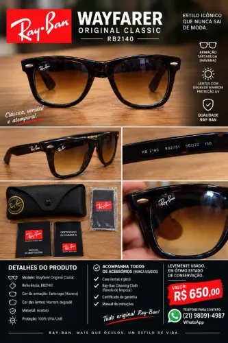 ÓCULOS RAY-BAN ORIGINAL