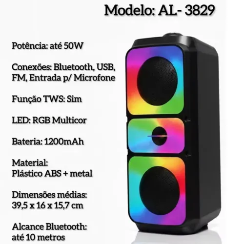 Caixa de som bluetooth