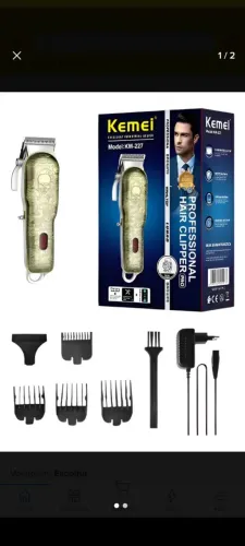 Máquina de cortar cabelo profissional hair Clipper Kemei 