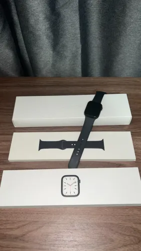 Apple Watch 7 45mm GPS Meia Noite Completo Usado