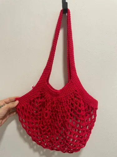 Bolsa de crochê tipo rede