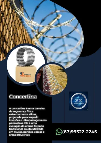 Proteção com Concertina