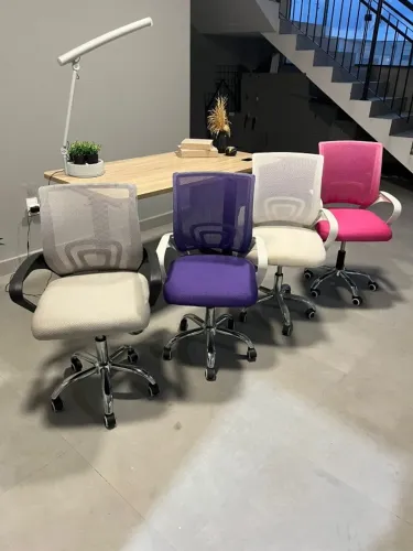 OPORTUNIDADE Modelo Stoel Start Varias Cores Cinza Branca Roxa Rosa OPEN BOX