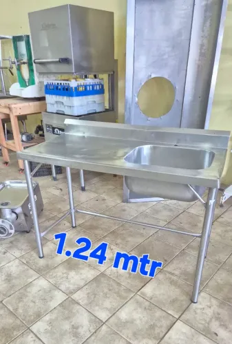 Pia aço inox industrial 