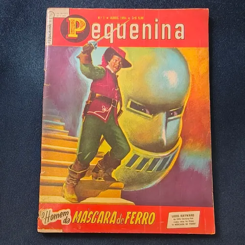 Revista Pequenina N.º 1 (Abril, 1954) EBAL - O Homem da Máscara de Ferro - Raridade