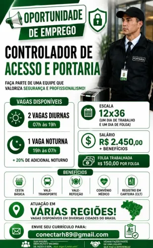 Vaga de emprego palmas Tocantins 