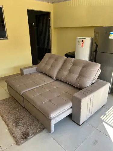 Vende-se sofá retrátil reclinável novo sem uso