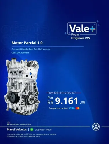 MOTOR DO GOL , UP , FOX E VOYAGE