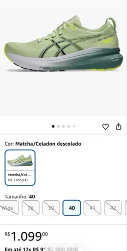 Tênis Kayano Gel 31 Pisada Pronada Oportunidade