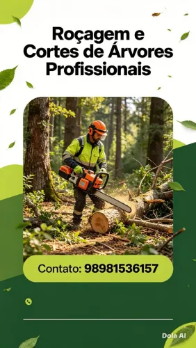 Trabalhos com limpezas de terreno 