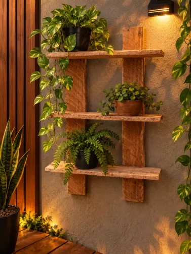 Suporte de parede para planta