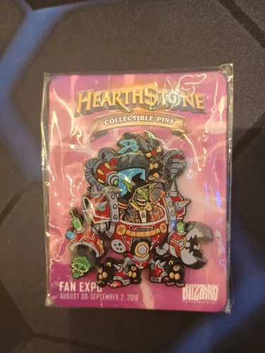 pin oficial hearthstone dr. boom fan expo 2018 lacrado blizzard raro