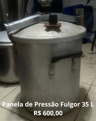Panela de pressão Fulgor 35 L - Hotel e Restaurante! Muito Barato!