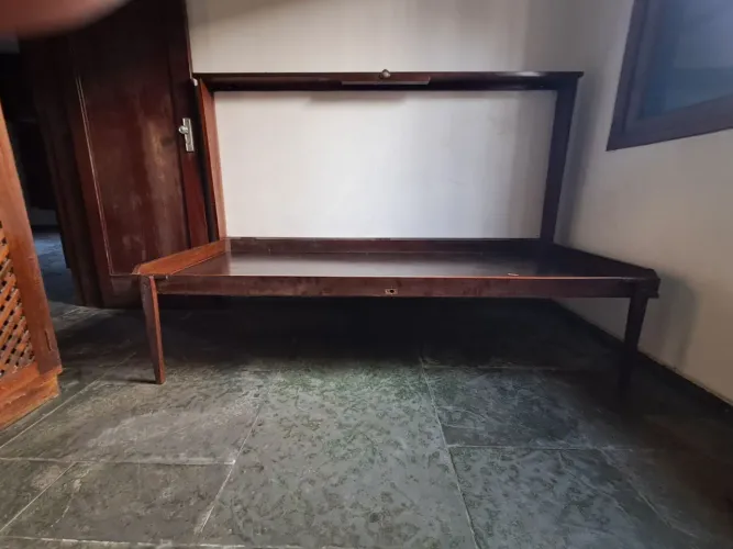 Cama de Solteiro retrátil Madeira maciça 