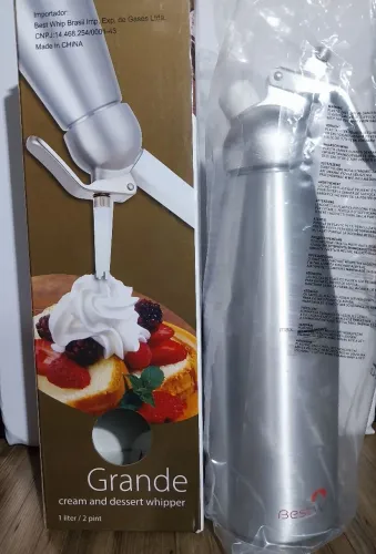 Garrafa para Chantilly 500ml Gourmet Pro Inox Best Whip