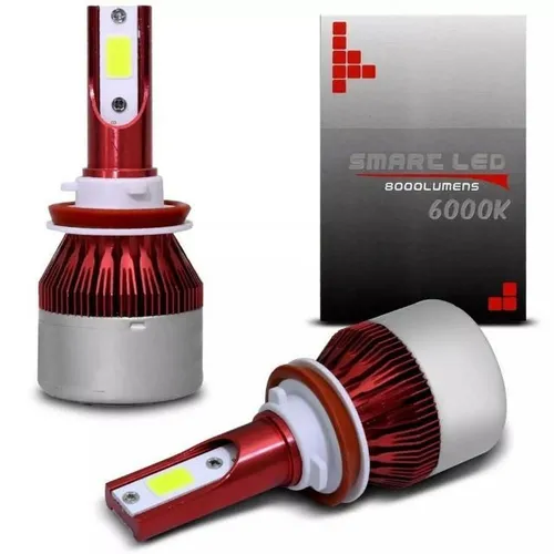Par Lâmpada Super Led H1 H3 H4 H7 H8 H11 H16 HB3 HB4 8.000 Lumens - Taytech