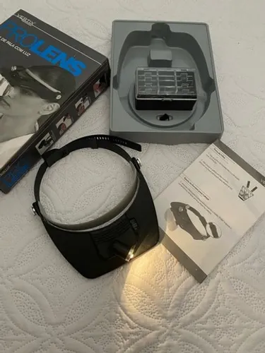 Lupa de pala com luz Prolens