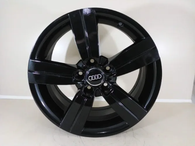 Rodas Aro 17 5x112 Audi Preta Brilhante