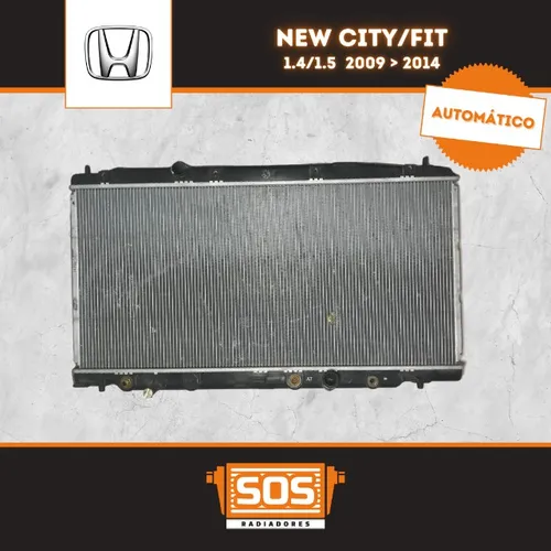 Radiador Honda New City/Fit 2009/2014