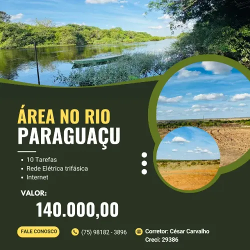Área no rio Paraguaçu 
